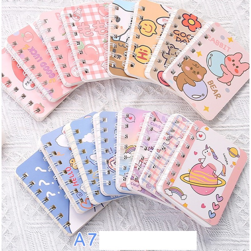 

NOTEBOOK RING COLOR A7 MEMO BUKU TULIS RING LOVERSTUFF