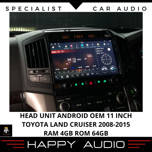 HEAD UNIT OEM ANDROID 11 Inch TOYOTA LAND CRUISER 2008-2015 Ori Eniqma