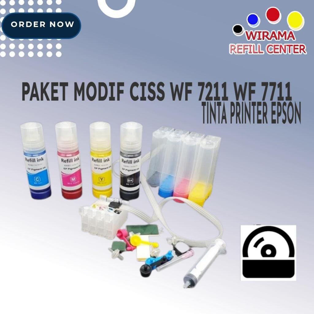 Paket Modif Ciss Tinta Printer Epson WorkForce WF-3721