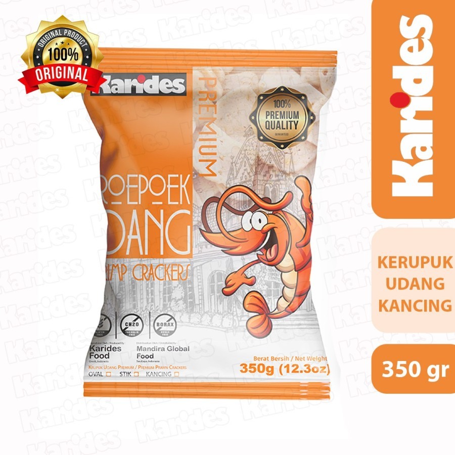 

KARIDES - KERUPUK / KRUPUK UDANG PREMIUM - KANCING - 350 GRAM
