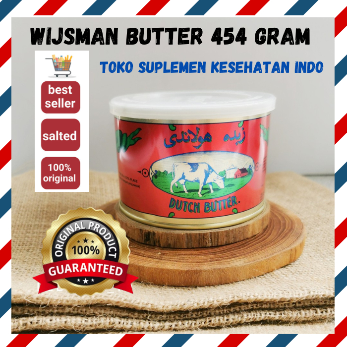 

MURAH! WIJSMAN BUTTER MENTEGA WIJSMAN WISMAN WYSMAN KALENG 454 GRAM