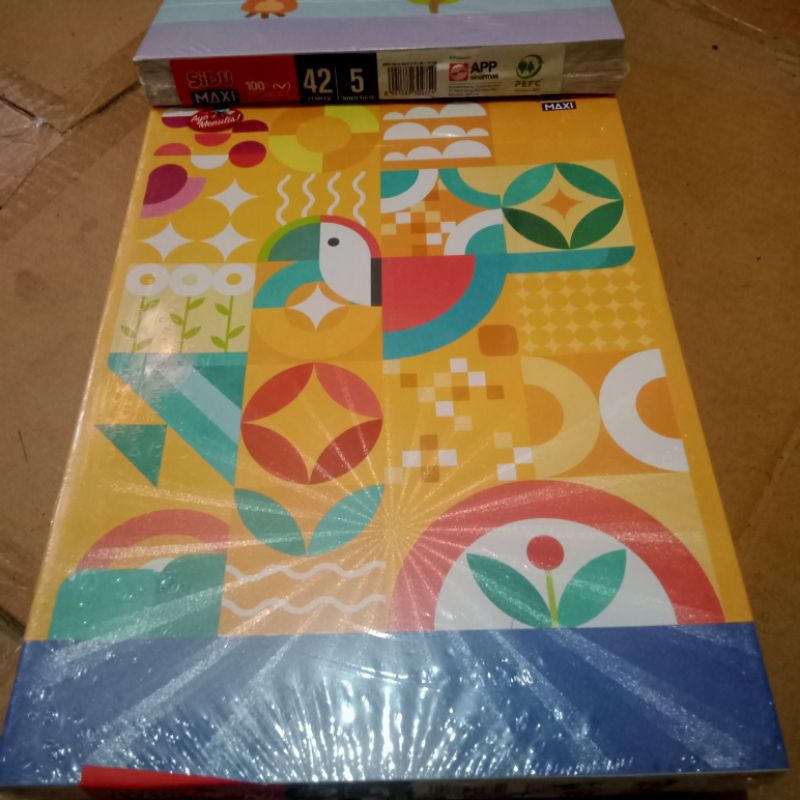 

BUKU TULIS SIDU BOXY MAXY ISI 5 BUKU kertas peper.