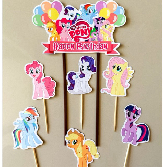 TOPPER LITTLE PONY 001 / CAKE TOPPER LITTLE PONY 001 / TOPPER KUE LITTLE PONY 001 / HIASAN KUE LITTL