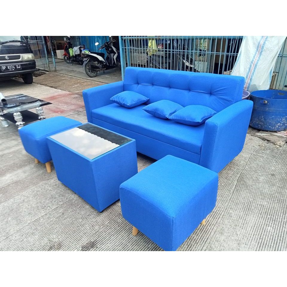 Sofa kursi minimalis ruang tamu modern Sofa set Meja BATAM