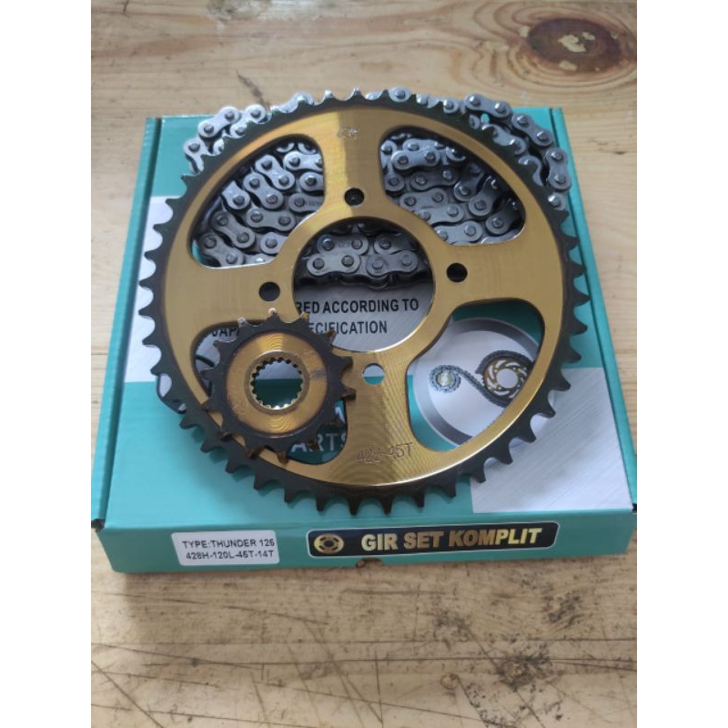 GEAR SET / CHAIN KIT THUNDER 125