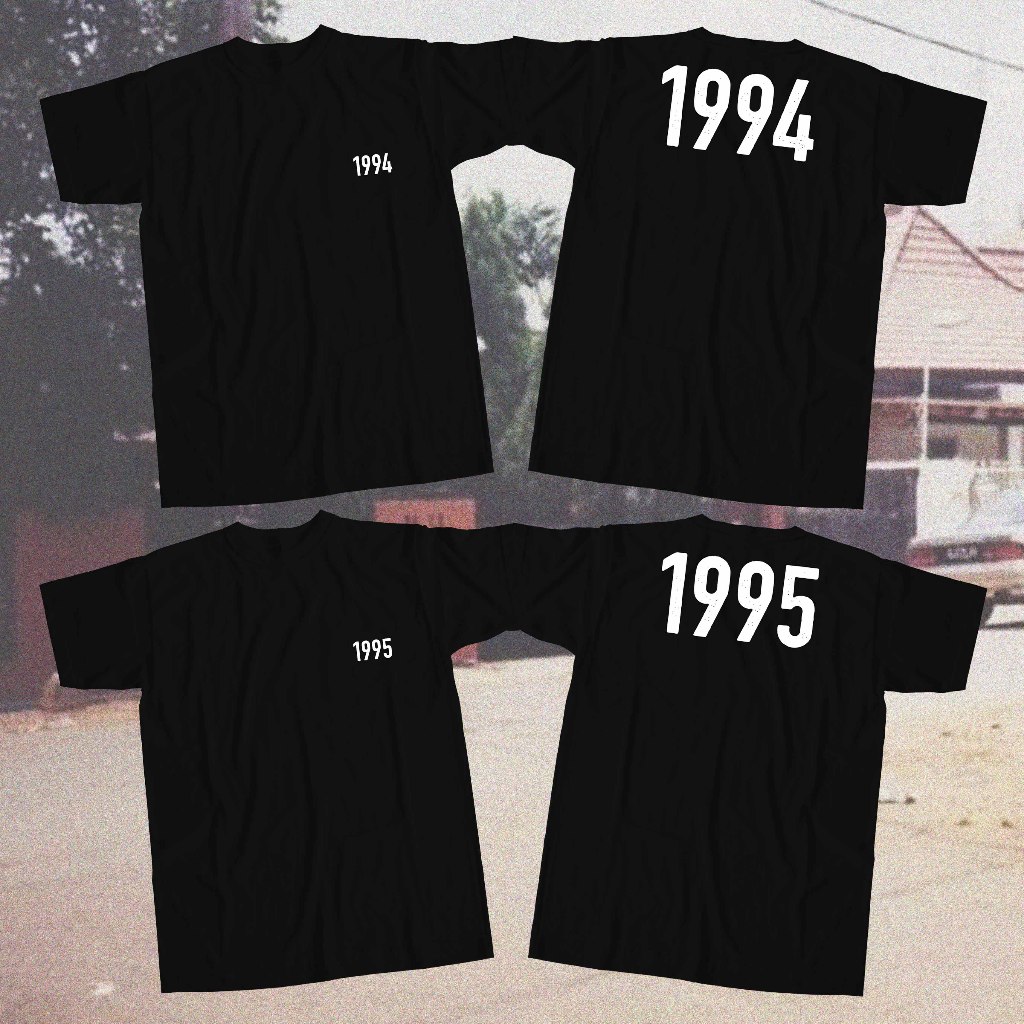 Tshirt Memory Kaos 1995 Basic kaos 1994 nostalgia