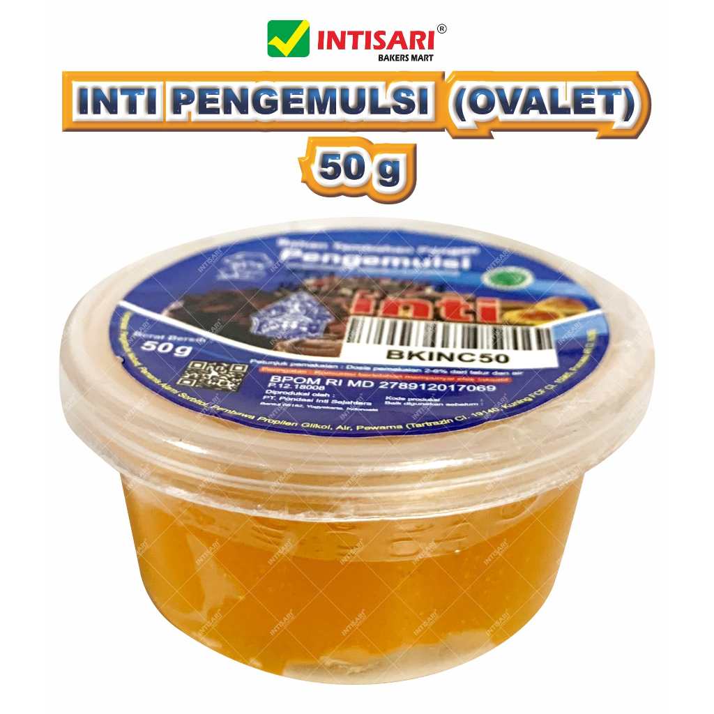 

INTI PENGEMULSI (OVALET) 50 G