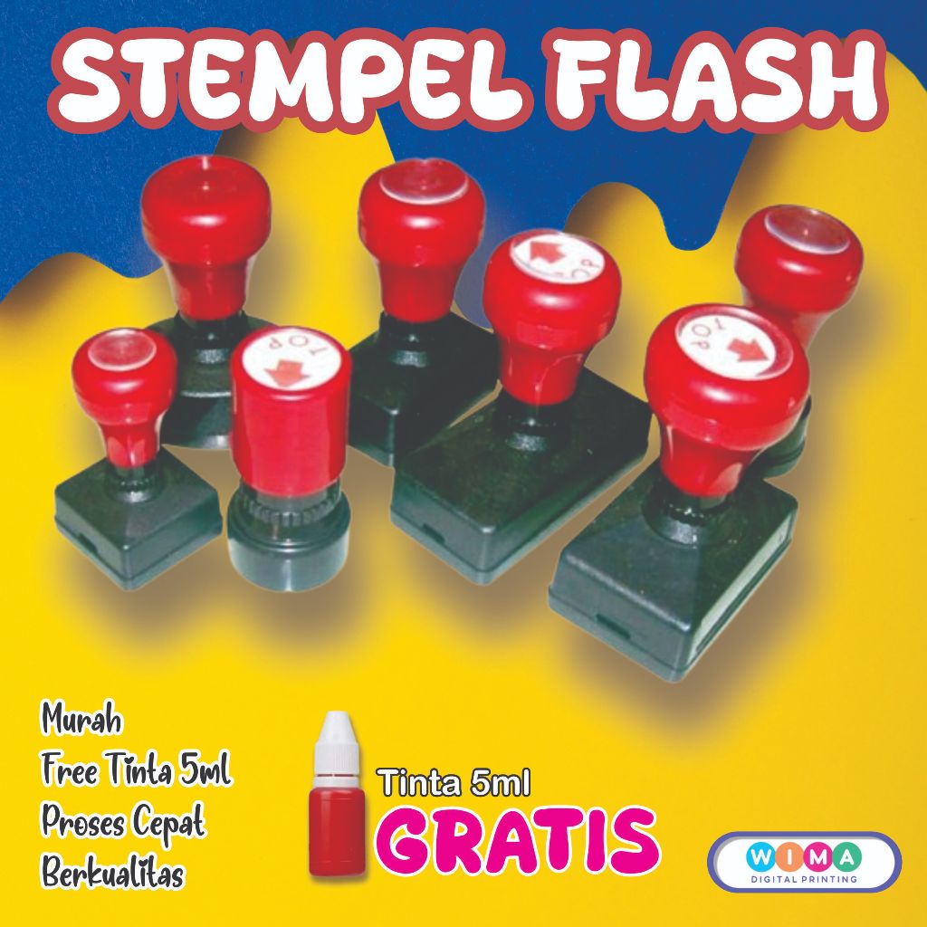 

Stempel Flash Custom Free tinta botol 5ml