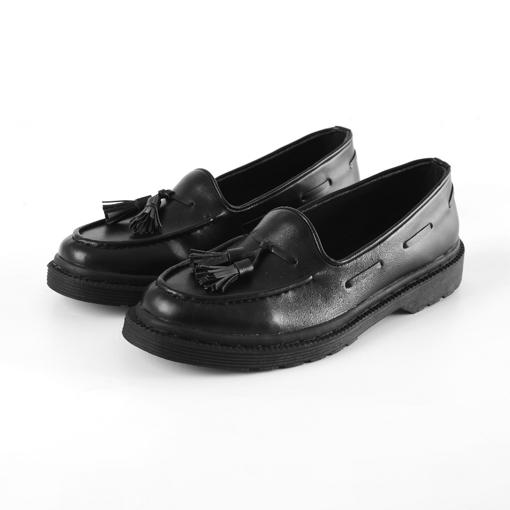 Sepatu Loafers Formal Pria Original Giant Kappa Black