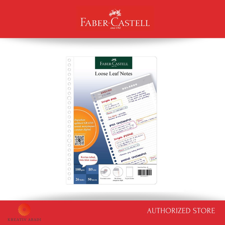 

Faber Castell Loose Leaf Notes-A5 TYPE B