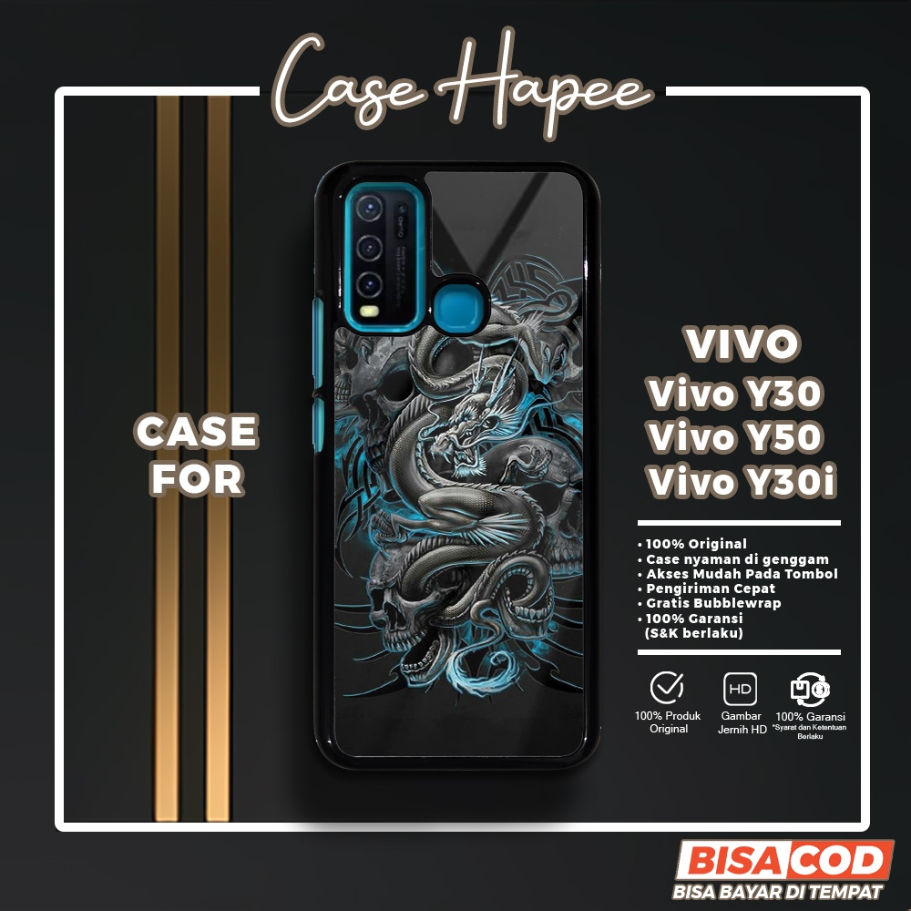 Case Vivo Y30 Y50 Y30i Casing Vivo Y30 Y50 Y30i [DRGN] Casehapee Case Glossy Case Aesthetic Custom C