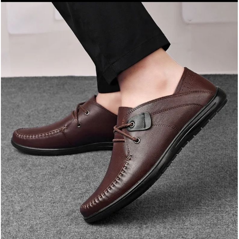 sepatu pria sepatu kasual pria hitam kondangan pesta kantor