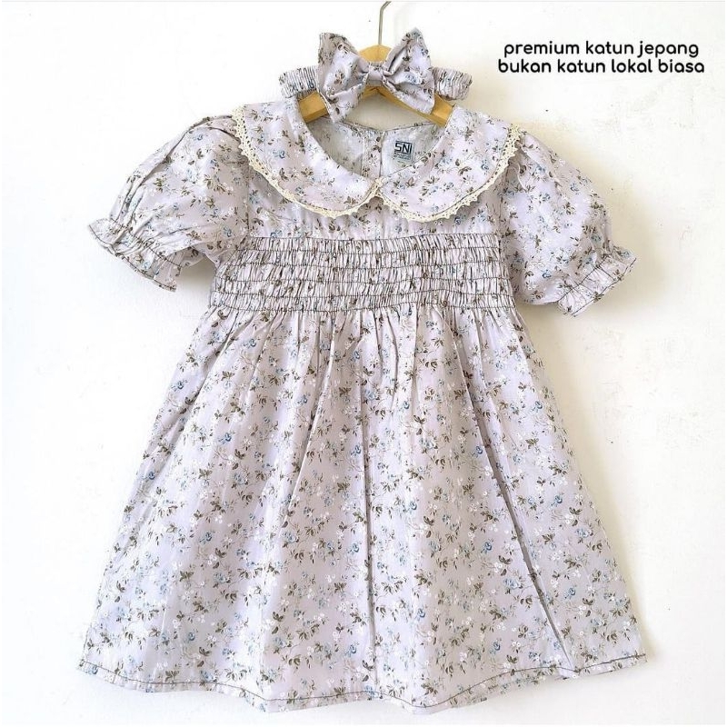 DRESS ANAK BAYI SMOCKED DRESS