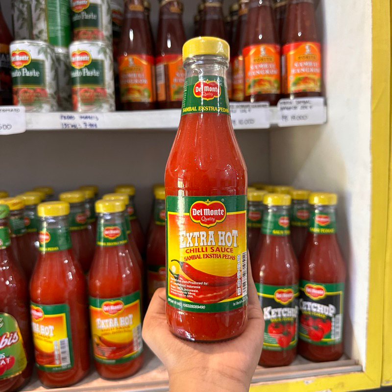 

Del monte saus tomat/extra pedas 335ml