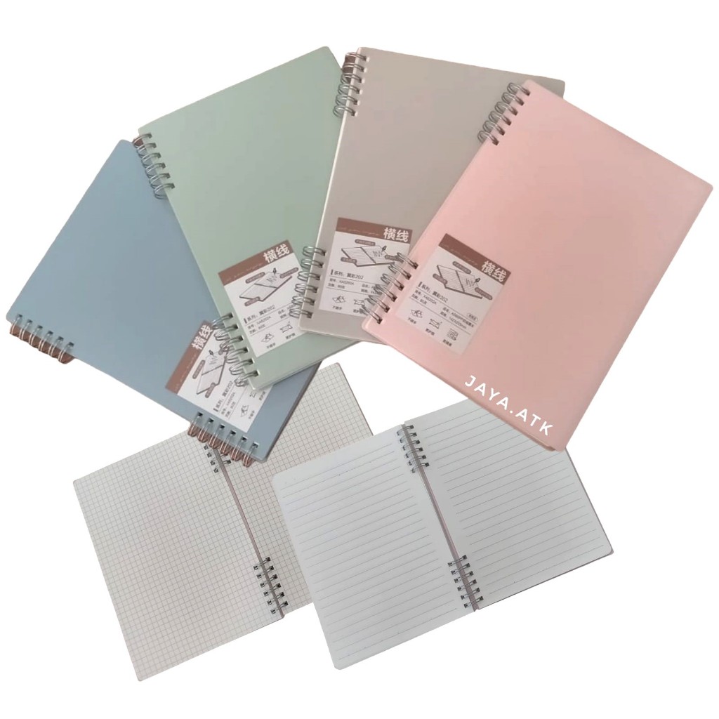 

NOTEBOOK BUKU RING A5 GARIS KOTAK GRID 80 LBR RINGBOOK PASTEL LUCU M&G XA520