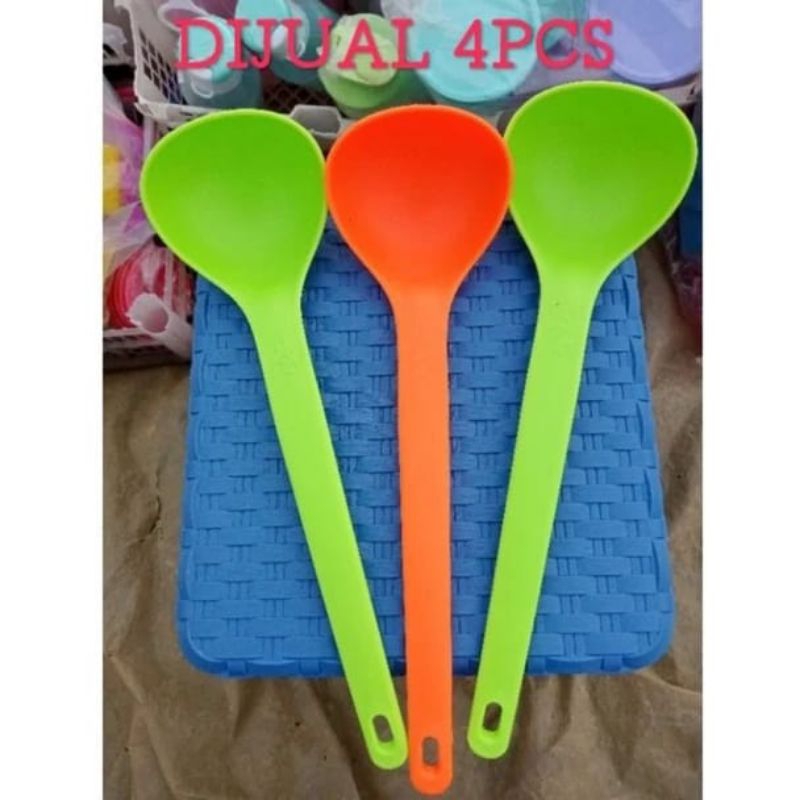 IRUS SAYUR BAHAN PLASTIK/SENDOK KUAH KECIL/IRUS PLASTIK WARNA/IRUS