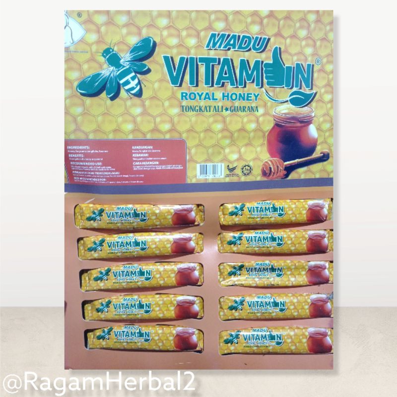 

Madu Vitamin Malaysia Isi 10bks