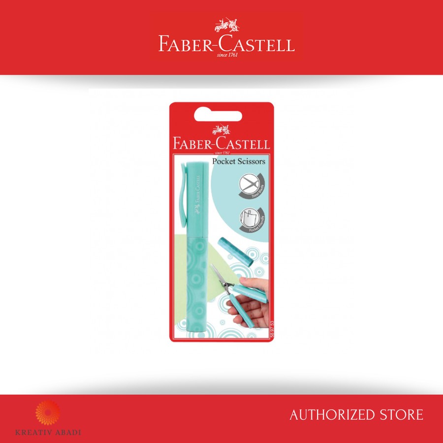 

Faber-Castell Pocket Scissors Turquoise