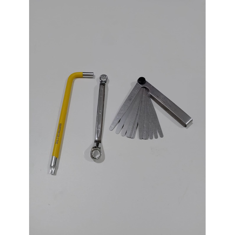 PRODUK ASLI Paket lengkap stel klep motor set 3pcs kunci stel klep T40 hasston + fuller 13 blade