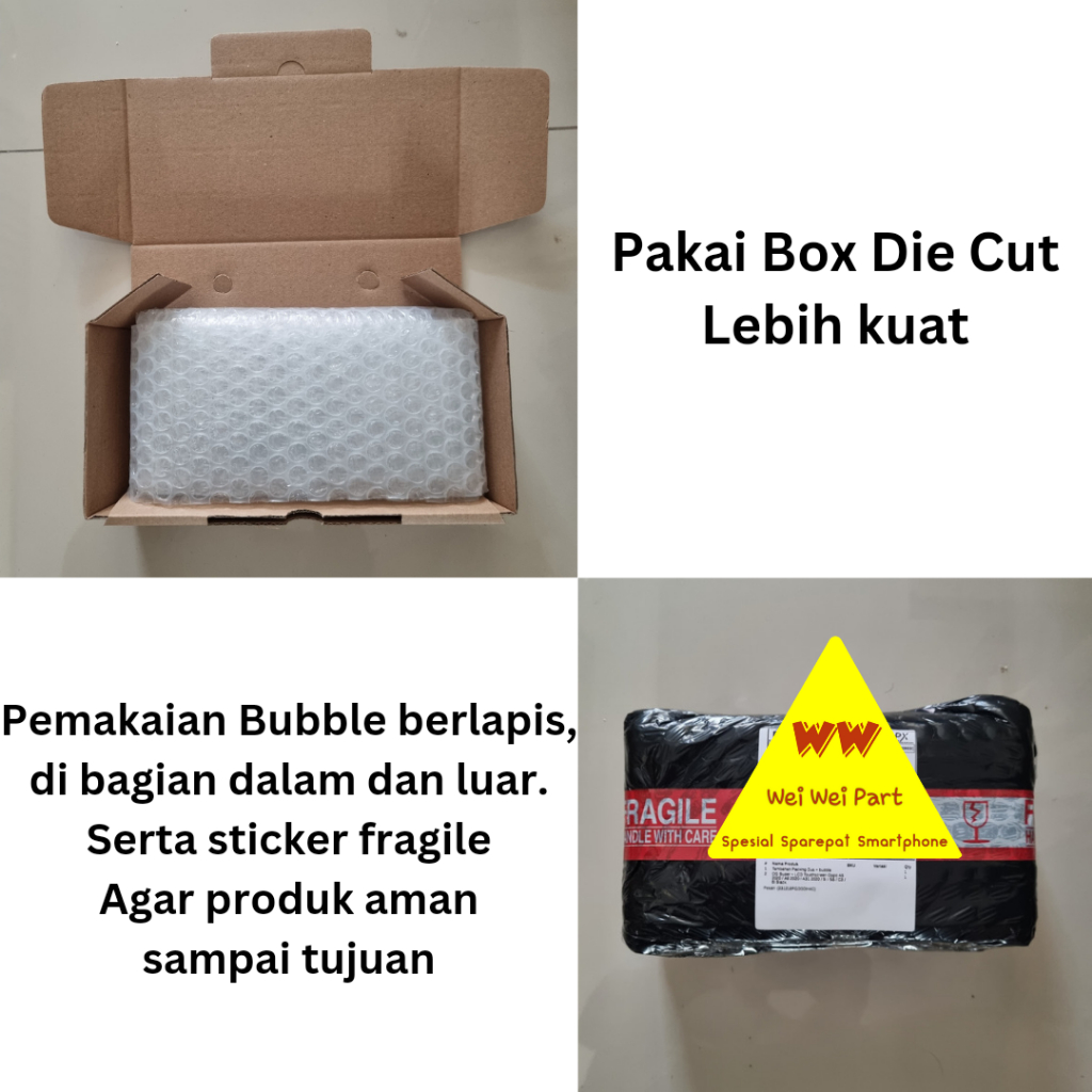 

Tambahan Packing Dus + bubble