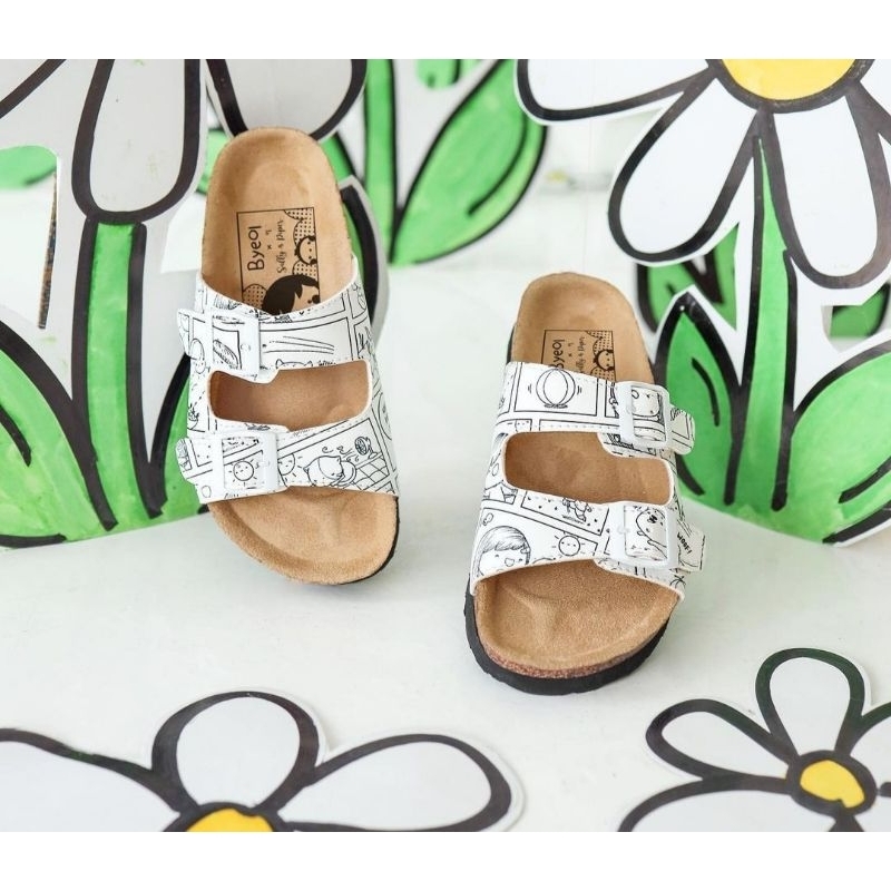 Byeol x Sally & Piper Sketch Sandal, Size 37