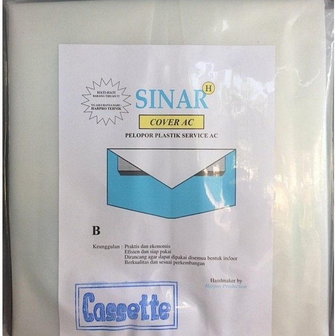 Termurah! Plastik Cuci AC 5pk Cassete ukuran 1 meter x 1 meter