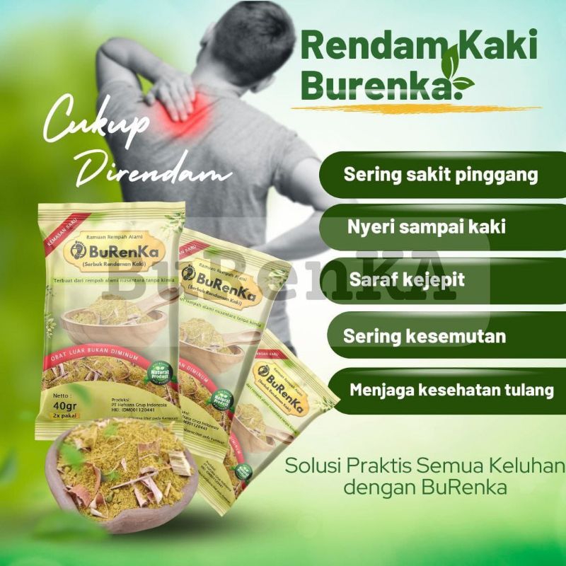 Ramuan Burenka Rendaman Kaki Burenka Serbuk Rendaman Kaki Obat Tradisional Khas Nusantara