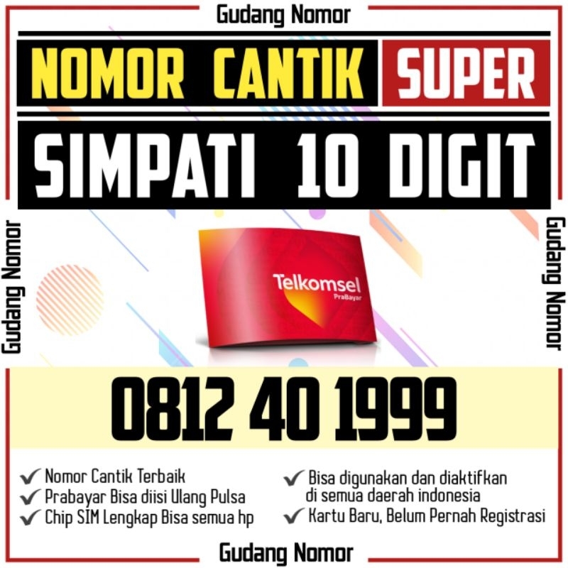 Nomor Cantik 10 Digit Simpati Telkomsel 1999 Telkomsell Cantik No Cantik Telkomsel Simpati Cantik 99