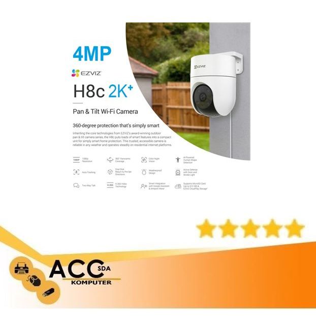CAMERA WIRELESS EZVIZ H8C 2MP 4MP OUTDOOR
