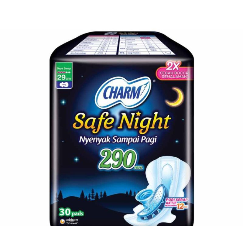 charm safe night wing 29 cm isi 30