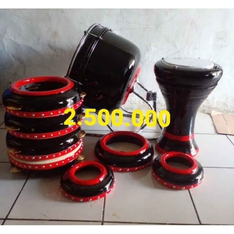 Rebana hadroh costum nama logo