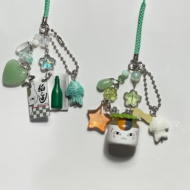 Limited Edition Nyako Sensei Gashapon Charm | Green Bottle | Pudding | Keychain | Phone Charm