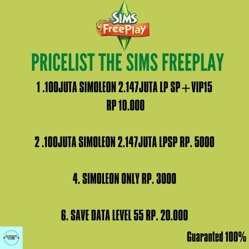 THE SIMS FREEPLAY GAME ORIGINAL AKSESORIS PS5