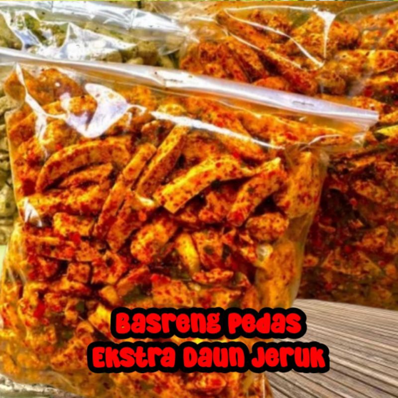 

Basreng Pedas Daun jeruk 1kg