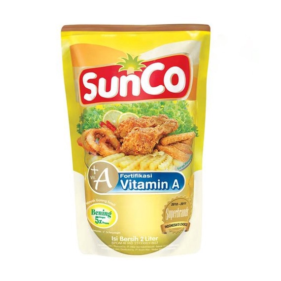 

KODE CBV997 MINYAK GORENG SUNCO POUCH 2 liter