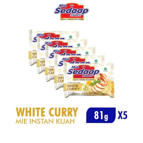 

KODE NOW249 Sedaap Mie Instan White Curry Bag 81 gr x5
