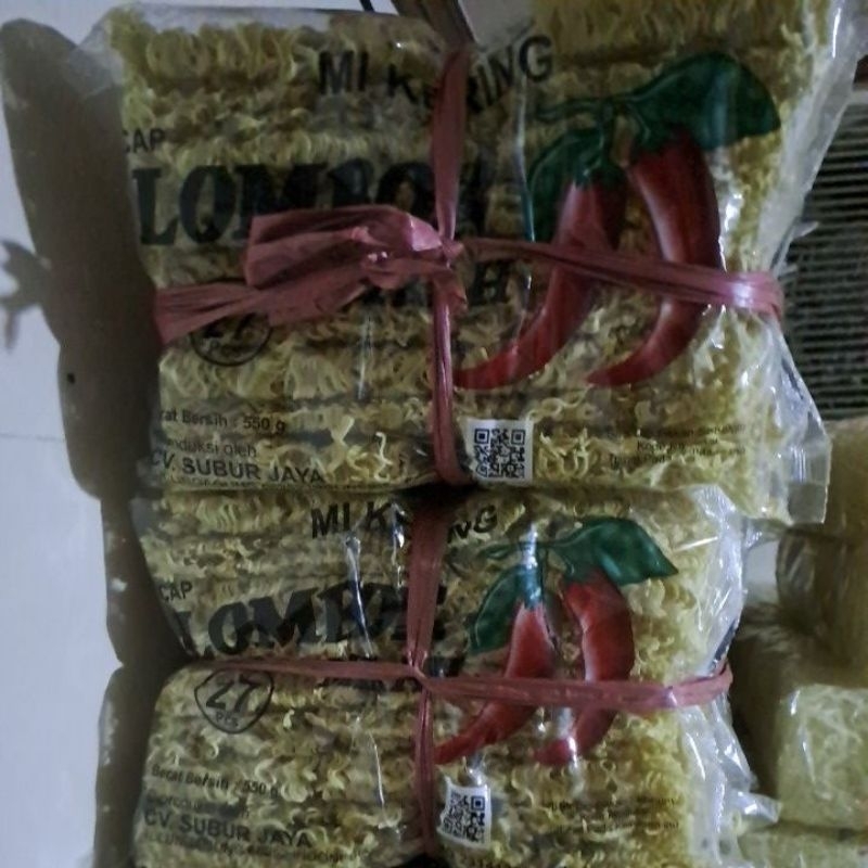 

mie lombok, mie kuning cabe