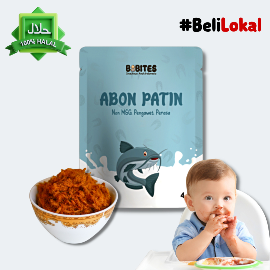 

Abon Bayi Ikan Patin Abon MPASI Kemasan 4gr / Abon Bayi MPASI Sehat Tanpa Pengawet / Abon Cipung Non MSG