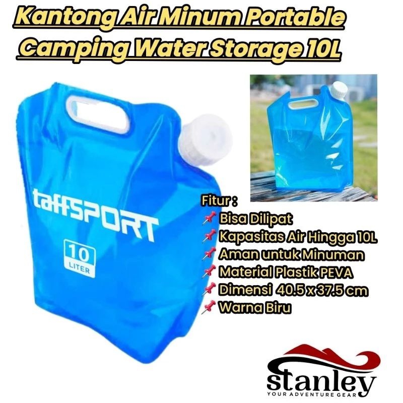 Kantung Air Dirigen Air Portable Lipat 10 Liter