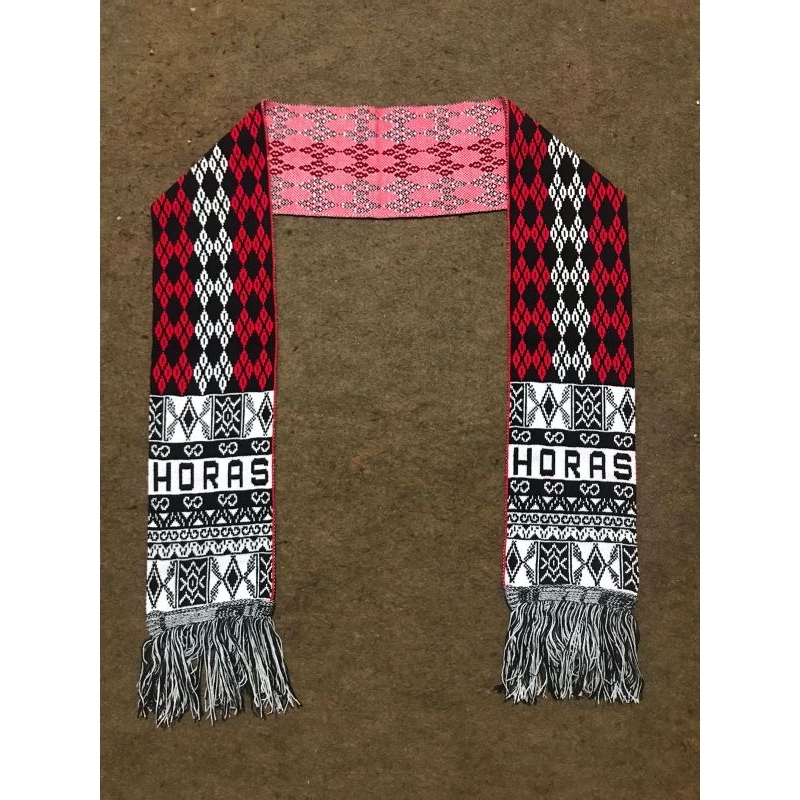 Syal Horas Khas Batak,Selendang Horas, Syal Rajut Horas