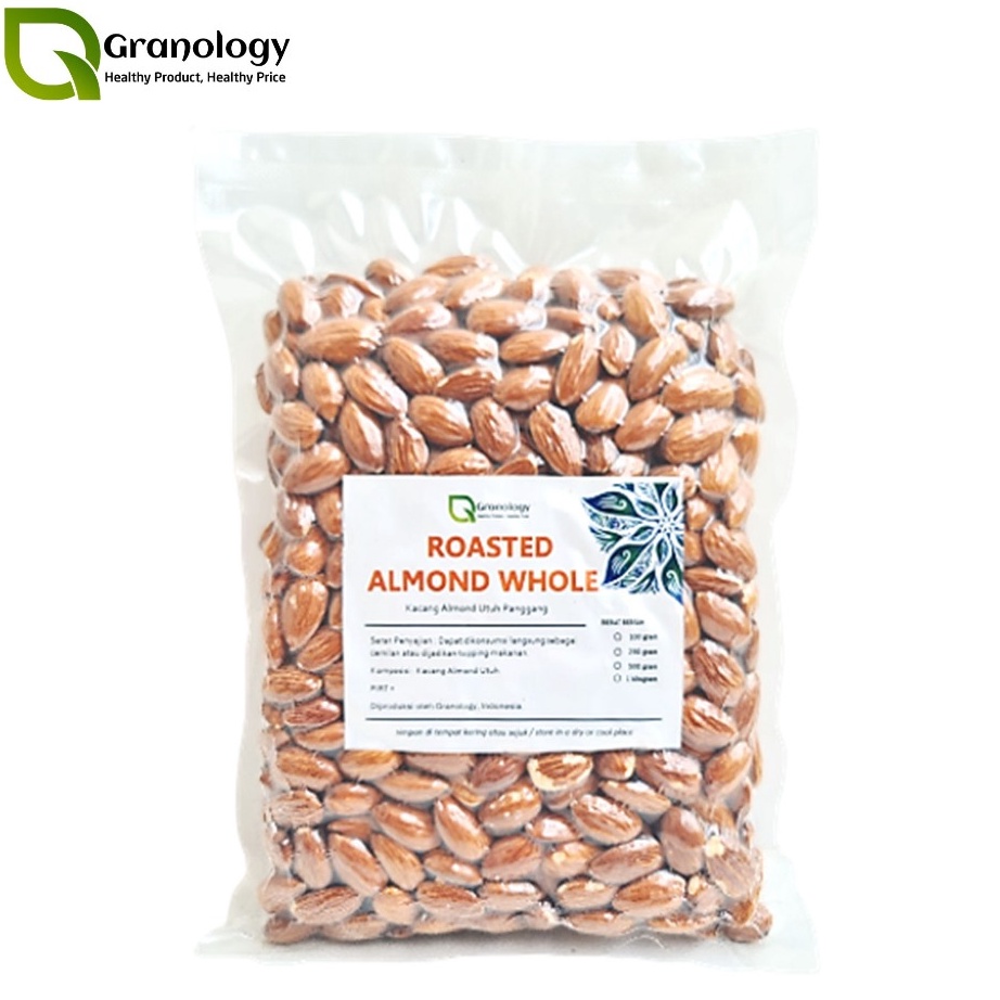 

modelTipe DLM659 Roasted Almond Whole Almond Utuh Oven 5 gram by Granology