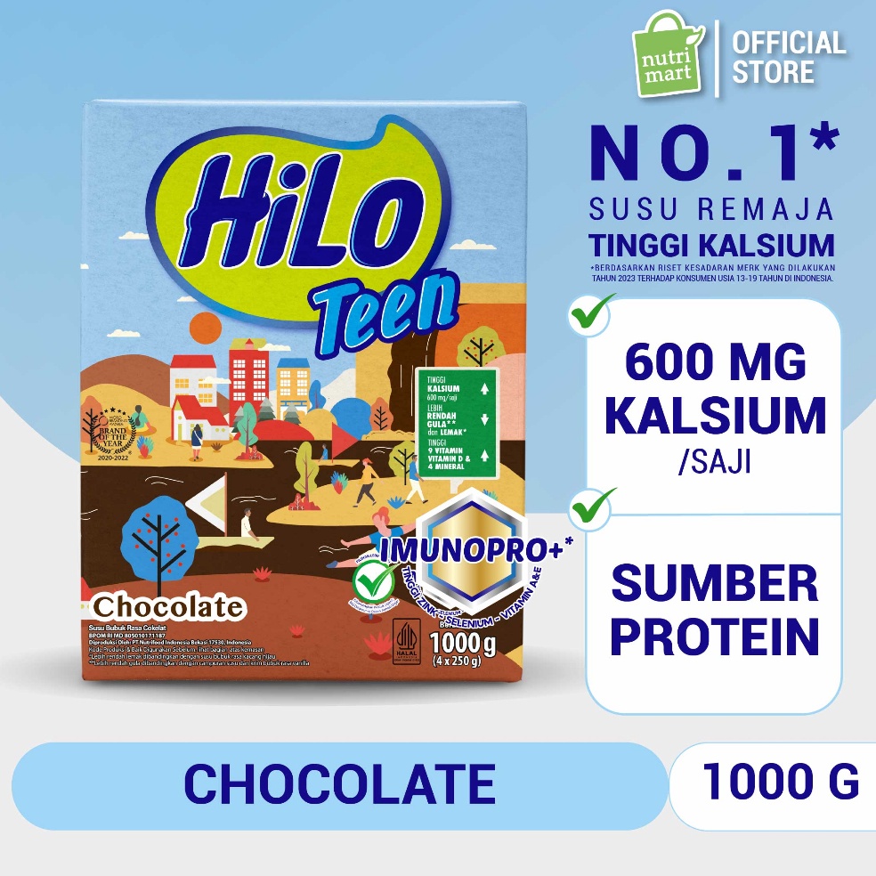 

Kode GMC61 HiLo Teen Chocolate 1 gram Susu Tinggi Kalsium