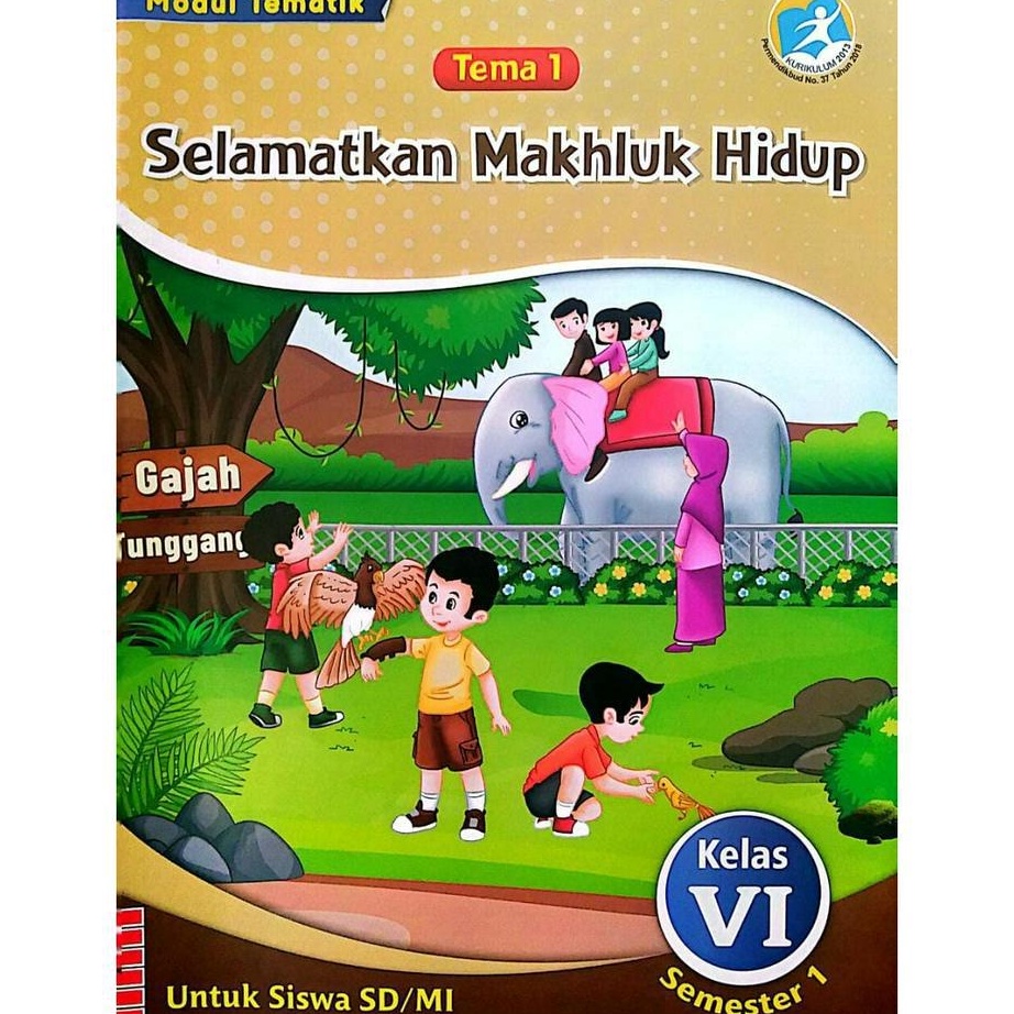 Ready Stock Buku LKS Tematik Tema 12345679 Kelas 6 SDMI Semester 1  2 kurikulum 3