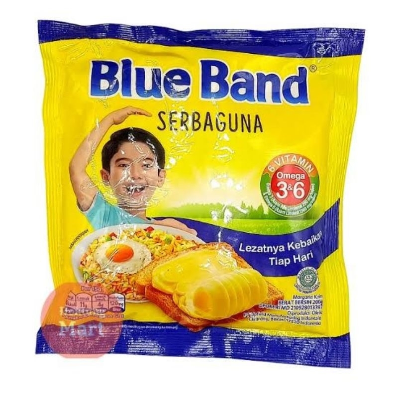 

MENTEGA BLUE BAND MARGARINE SERBAGUNA NETTO 200 GR
