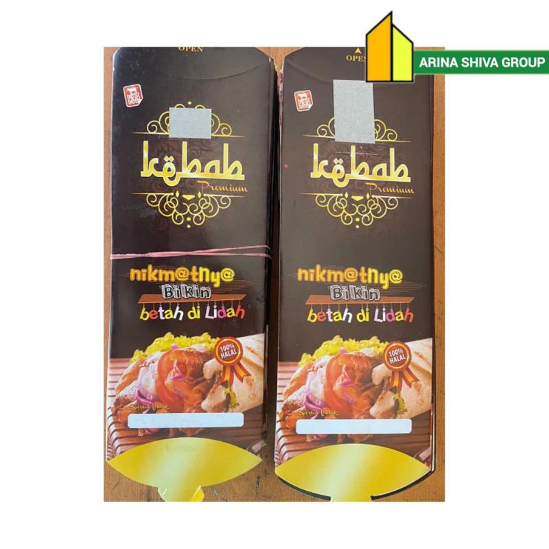 

100 LEMBAR KERTAS KEBAB TARIKAN UKURAN 24 × 9,2 CM HIGH QUALITY TEBAL | ARINA SHIVA GROUP 411