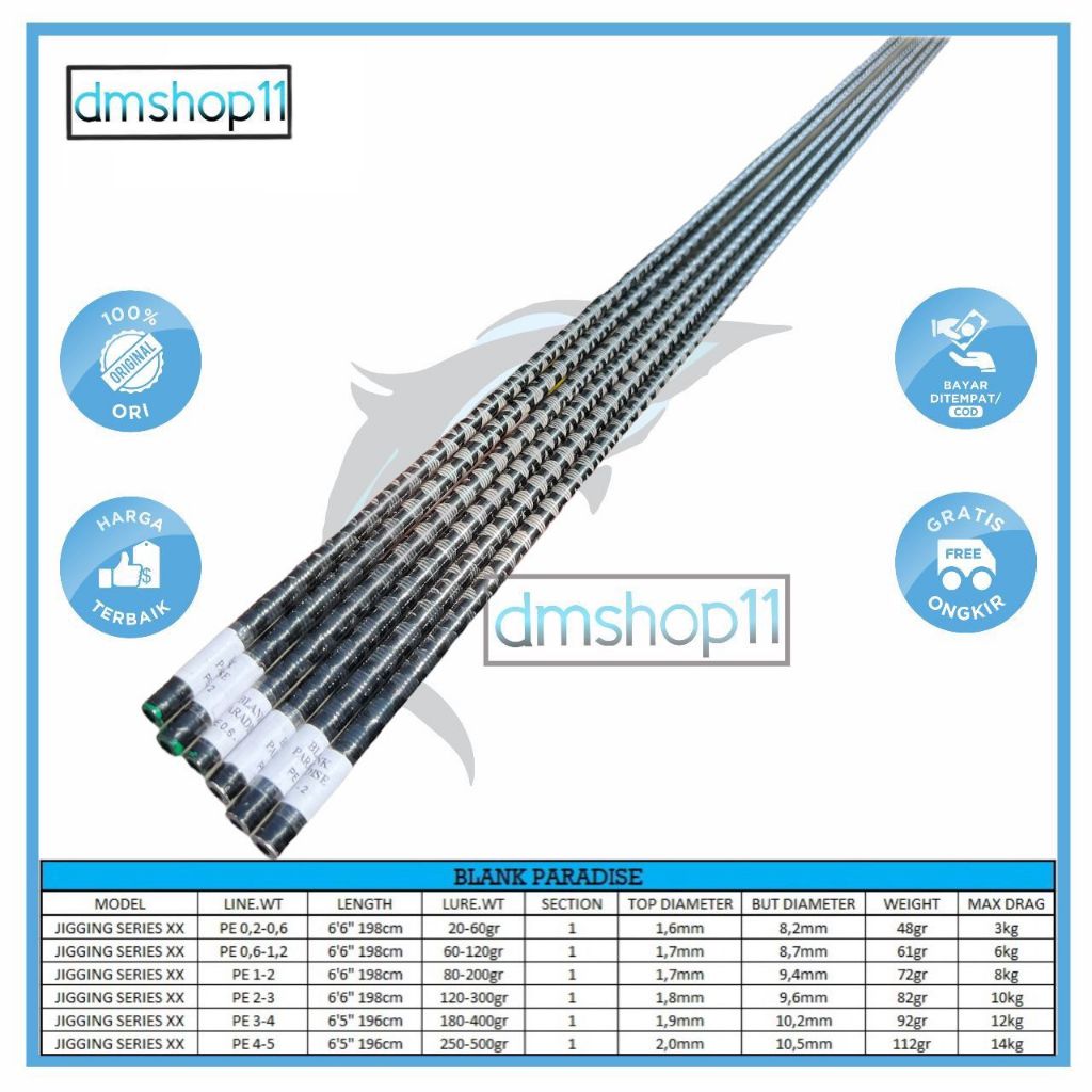 BLANK DINASTI JIGGING SERIES - BLANK JIGGING