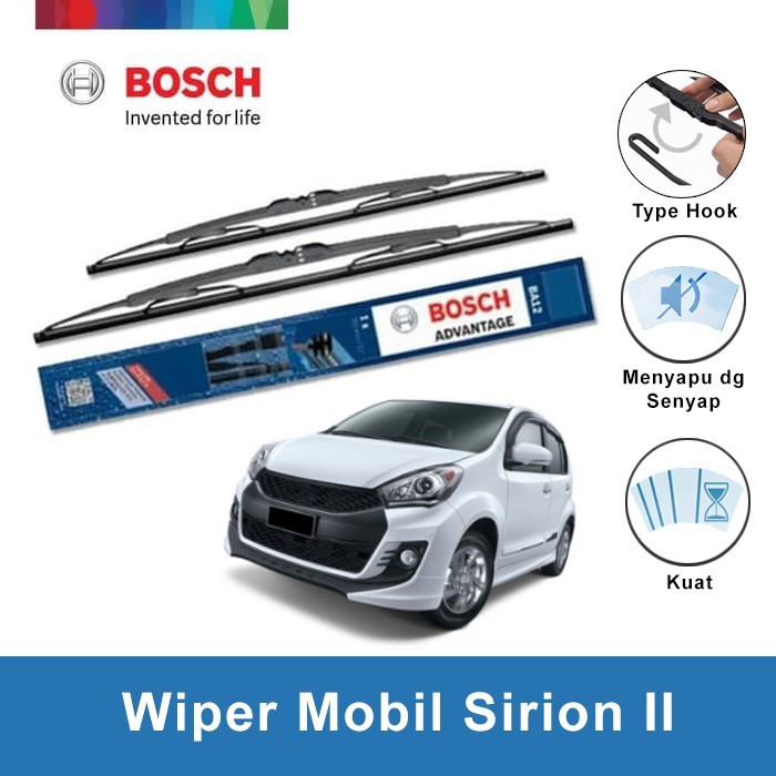 Bosch Wiper Kaca Mobil SIRION II Advantage 16" & 20"