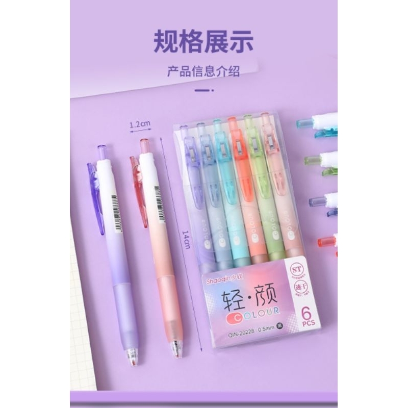 

Pulpen Hitam 0.5 1set isi 6