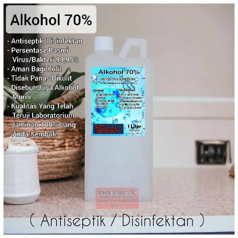 ALKOHOL Antiseptik 70% 1 LITER ( ANTISEPTIK / DISINFEKTAN )