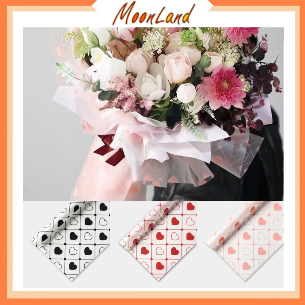 

FLOWER WRAPPING LOVE CELLOPHANE WATERPROOF KERTAS BUKET BUNGA FLOWER WRAP/ PEMBUNGKUS KB6104